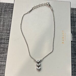 Brighton Silver triple heart Necklace